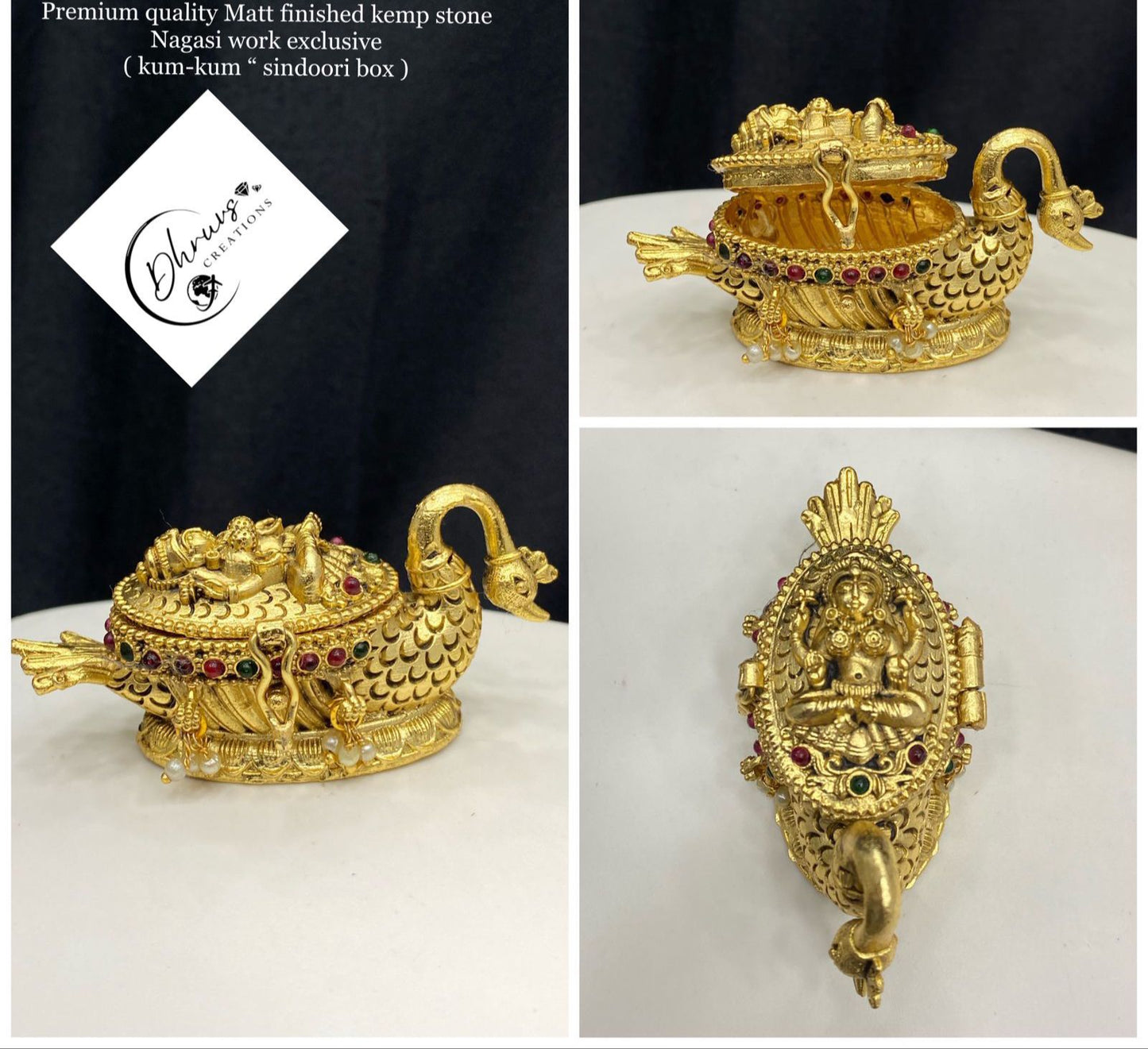 Swan Kumkum Box DC-0001