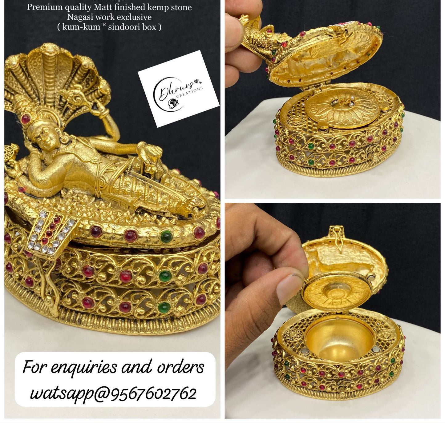 Ananthasayanam Kumkum Box DC-0007
