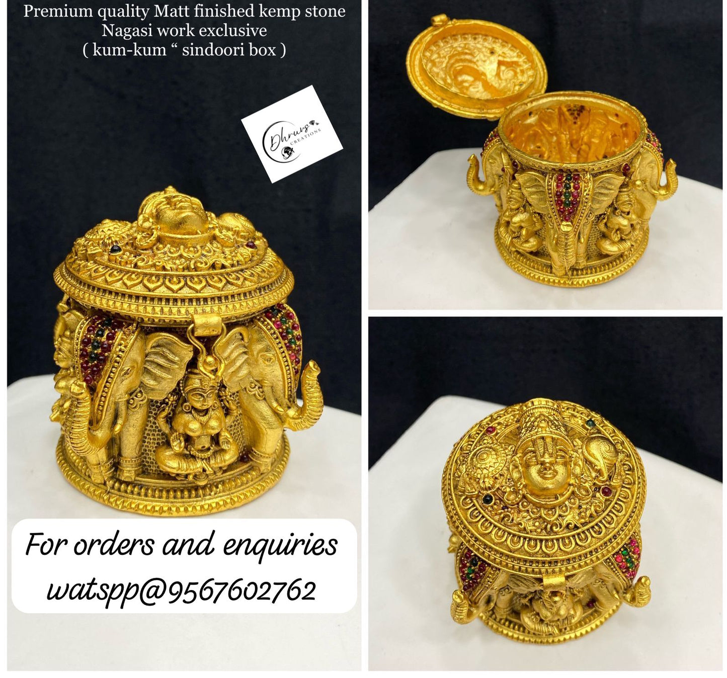 Balaji Perumal Kumkum Box DC-0014